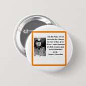 Benito Mussolini Ronde Button 5,7 Cm (Voorkant /achterkant)