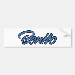 Benito Nom bleu Autoaufkleber Sticker