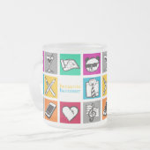 benjamin banister "Cube" Matglas Koffiemok (Voorkant links)