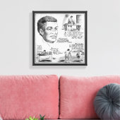 Benjamin Banneker: Zwarte wetenschapper en revolut Canvas Afdruk (Insitu (Woonkamer))