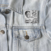 Benjamin Banneker: Zwarte wetenschapper en revolut Vierkante Button 5,1 Cm (In situ)