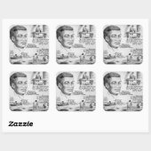 Benjamin Banneker: Zwarte wetenschapper en revolut Vierkante Sticker (Vel)