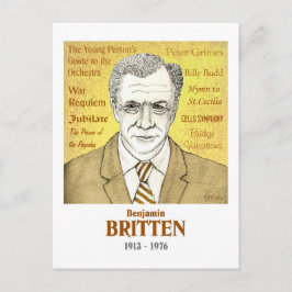 Benjamin Britten briefkaart