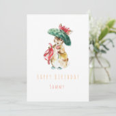 Benjamin Bunny carte de voeux d'anniversaire  (Debout devant)