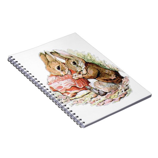 Benjamin Bunny en Peter Rabbit plannen hun inval Notitieboek (Rechterzijde)