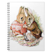 Benjamin Bunny en Peter Rabbit plannen hun inval Notitieboek (Voorkant)