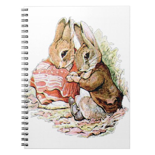 Benjamin Bunny en Peter Rabbit plannen hun inval Notitieboek (Voorkant)