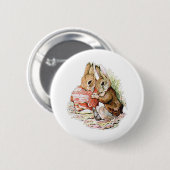 Benjamin Bunny stuitte op Peter Rabbit Ronde Button 5,7 Cm (Voorkant /achterkant)