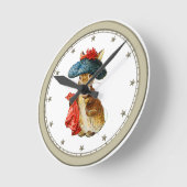 Benjamin Bunny Wall Clock Ronde Klok (Hoek)