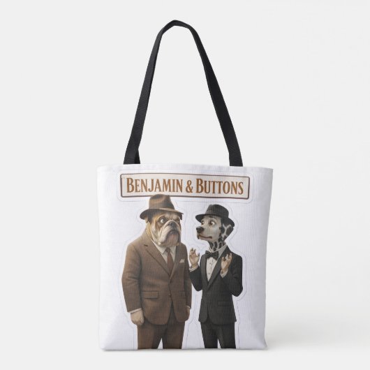 Benjamin button detective duo tote bag (Dos)