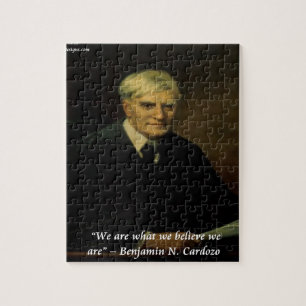 Benjamin Cardozo "Wie we zijn" citaat Legpuzzel