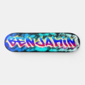 BENJAMIN Customisé Graffiti Skateboard (Horz)