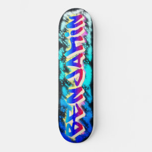 BENJAMIN Customisé Graffiti Skateboard