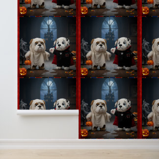 Benjamin en Buttons Halloween/home/Halloween Behang