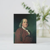 Benjamin Franklin, 1782 Briefkaart (Staand voorkant)