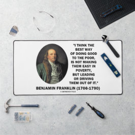 Benjamin Franklin Beste manier om goed te doen Arm Bureaumat