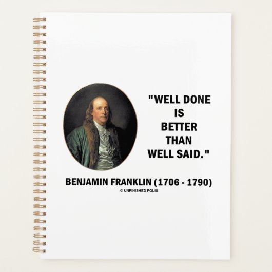Benjamin Franklin Bien Fait Mieux Que Bien Dit (Devant)