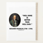 Benjamin Franklin Bien Fait Mieux Que Bien Dit (Dos)