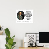 Benjamin Franklin bij het evalueren van kansen Cit Poster (Thuiskantoor)