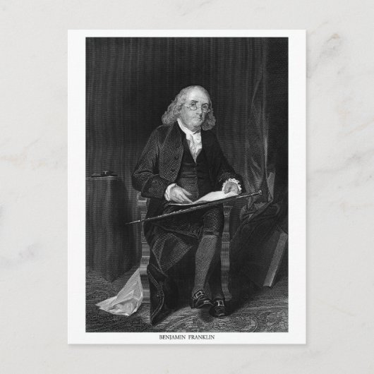 Benjamin Franklin Briefkaart (Voorkant)