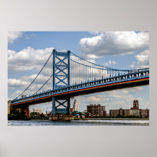Benjamin Franklin-brug, Philadelphia, PA Poster
