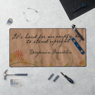 Benjamin Franklin Citation Inspirationnelle "Sac v