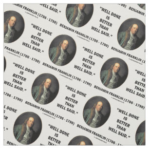 Benjamin Franklin deed het beter dan goed gezegd Stof
