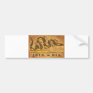 Benjamin Franklin doet mee aan de politieke Cartoo Bumpersticker