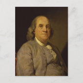 Benjamin Franklin door Joseph-Siffred Duplessis Briefkaart (Voorkant)