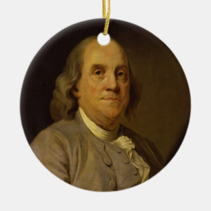 Benjamin Franklin door Joseph-Siffred Duplessis Keramisch Ornament