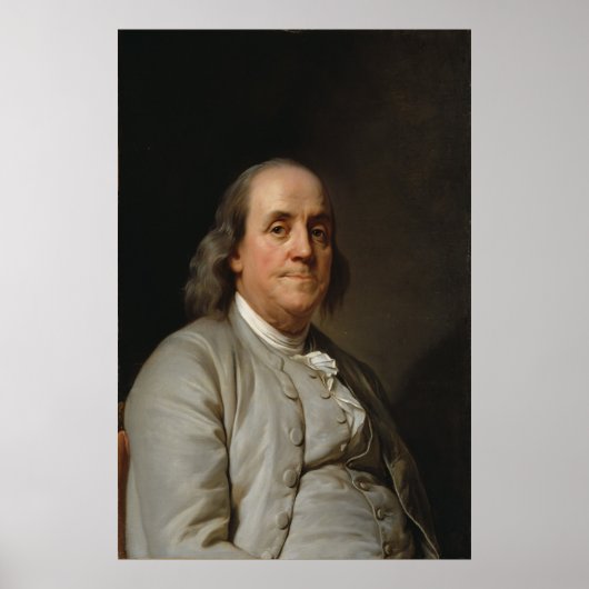 BENJAMIN FRANKLIN door Joseph Siffred Duplessis Poster (Voorkant)