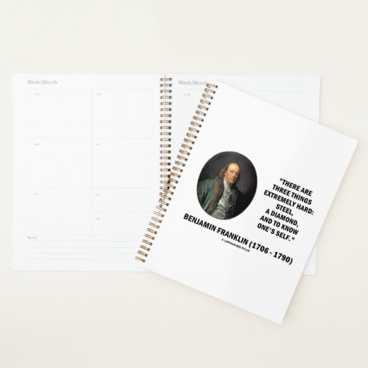 Benjamin Franklin Drie dingen extreem hard Qte Planner (Display)