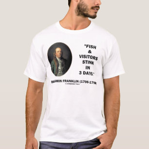 Benjamin Franklin Fish & Visitors stoppen over 3 d T-shirt