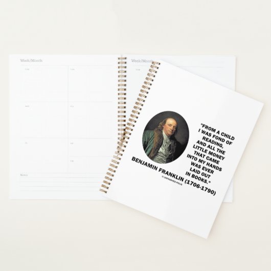 Benjamin Franklin Fond De Lecture Citation D'Argen (Devant avec enveloppe)