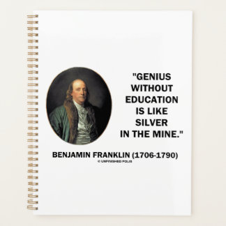 Benjamin Franklin Genius Sans Citation D'Éducation