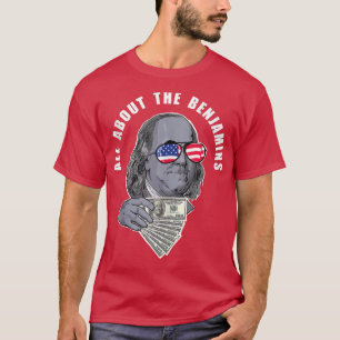 Benjamin Franklin grappig over de Benjamins T-shirt