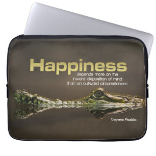 Benjamin Franklin Inspirerend Quote Laptop Sleeve