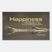 Benjamin Franklin Inspirerend Quote Sticker (Voorkant)