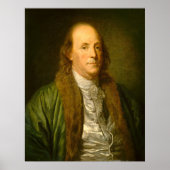 Benjamin Franklin - Jean-Baptiste Greuze Fine Art Poster (Voorkant)