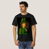 Benjamin Franklin Klover St. Patrick's Dag T-shirt (Voorkant volledig)