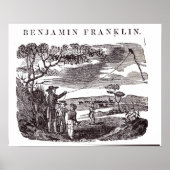 Benjamin Franklin leidt zijn beste experiment Poster (Voorkant)