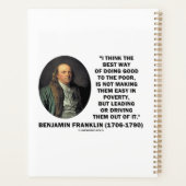 Benjamin Franklin Meilleure Façon De Faire Le Bien (Dos)