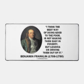 Benjamin Franklin Meilleure Façon De Faire Le Bien (Recto)
