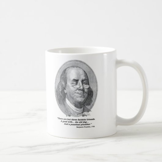 Benjamin Franklin Plumbing Mok (Rechts)