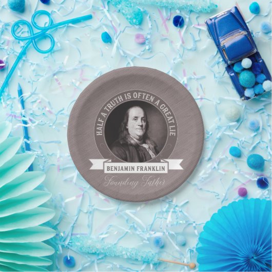 Benjamin Franklin Quotation on Truth in Politics Papieren Bordje (Feest)