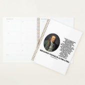 Benjamin Franklin Quote over het evalueren van waa Planner (Display)