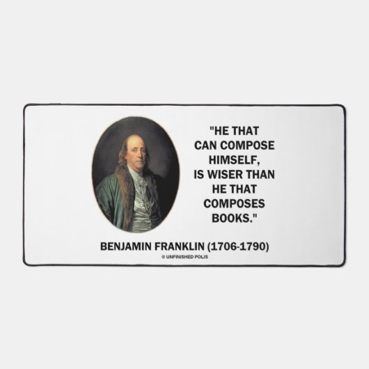 Benjamin Franklin se compose des livres plus sages (Recto)
