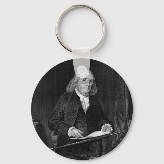 Benjamin Franklin Sleutelhanger (Voorkant)
