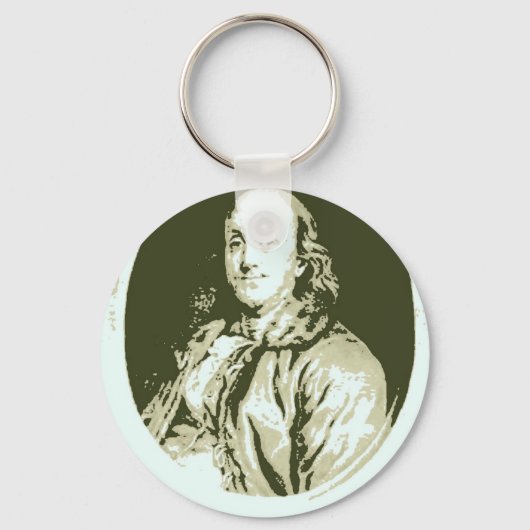 Benjamin Franklin Sleutelhanger (Voorkant)