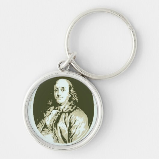 Benjamin Franklin Sleutelhanger (Voorkant)